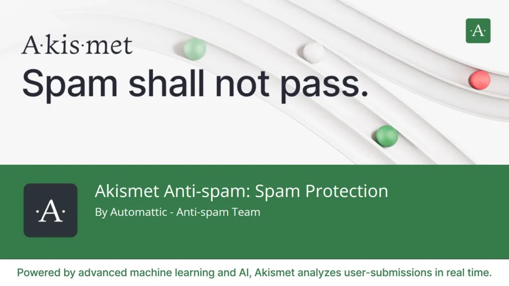 You can Install Akismet Anti Spam Protection after installing WordPress