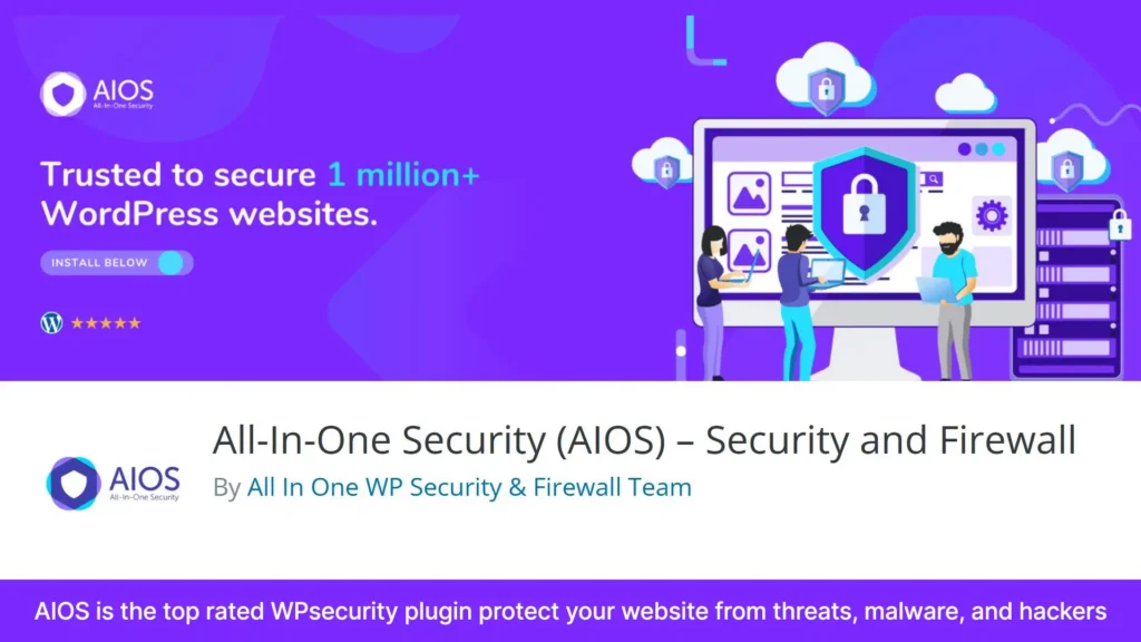 You can install All In One Wp Security And Firewall after installing WordPress