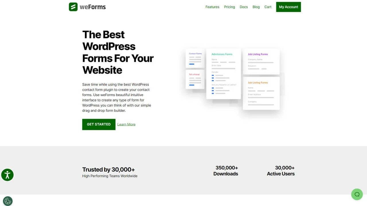 weForms: one of the best