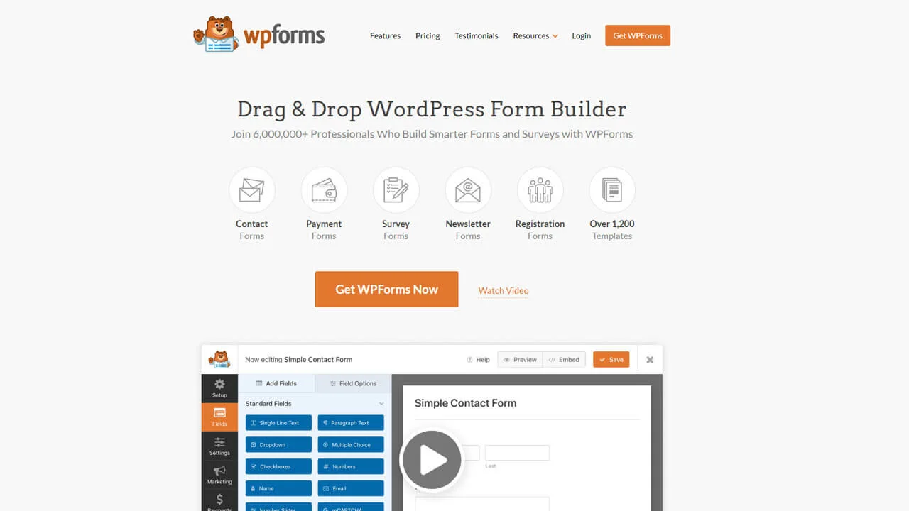 Best WordPress Form Builder Wpforms