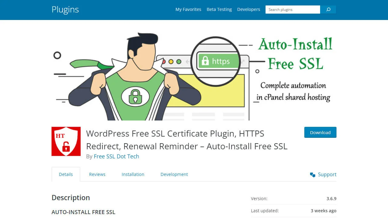 Auto-Install Free SSL Plugin