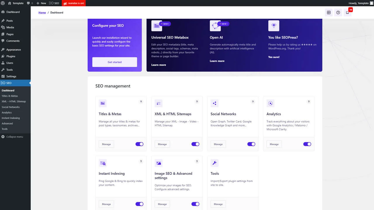 Key Features of SEOPress