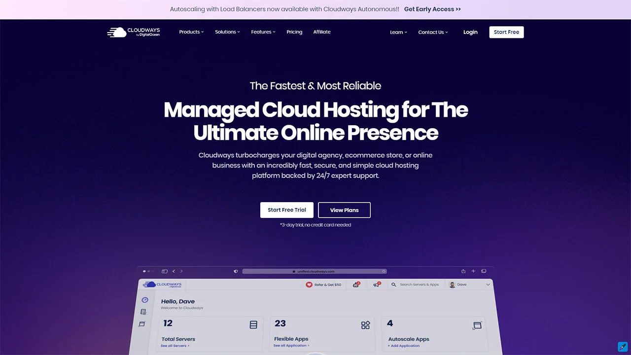 Cloudways host service