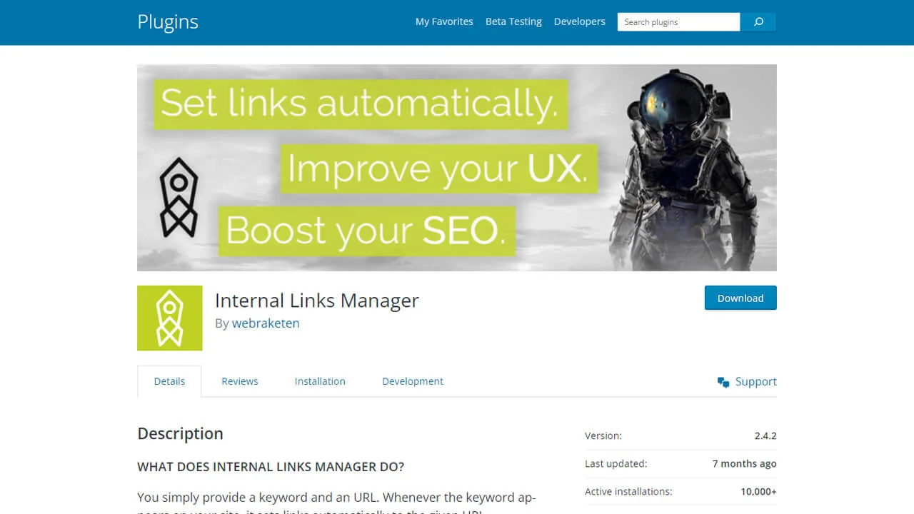 Internal Links Manager Plugin